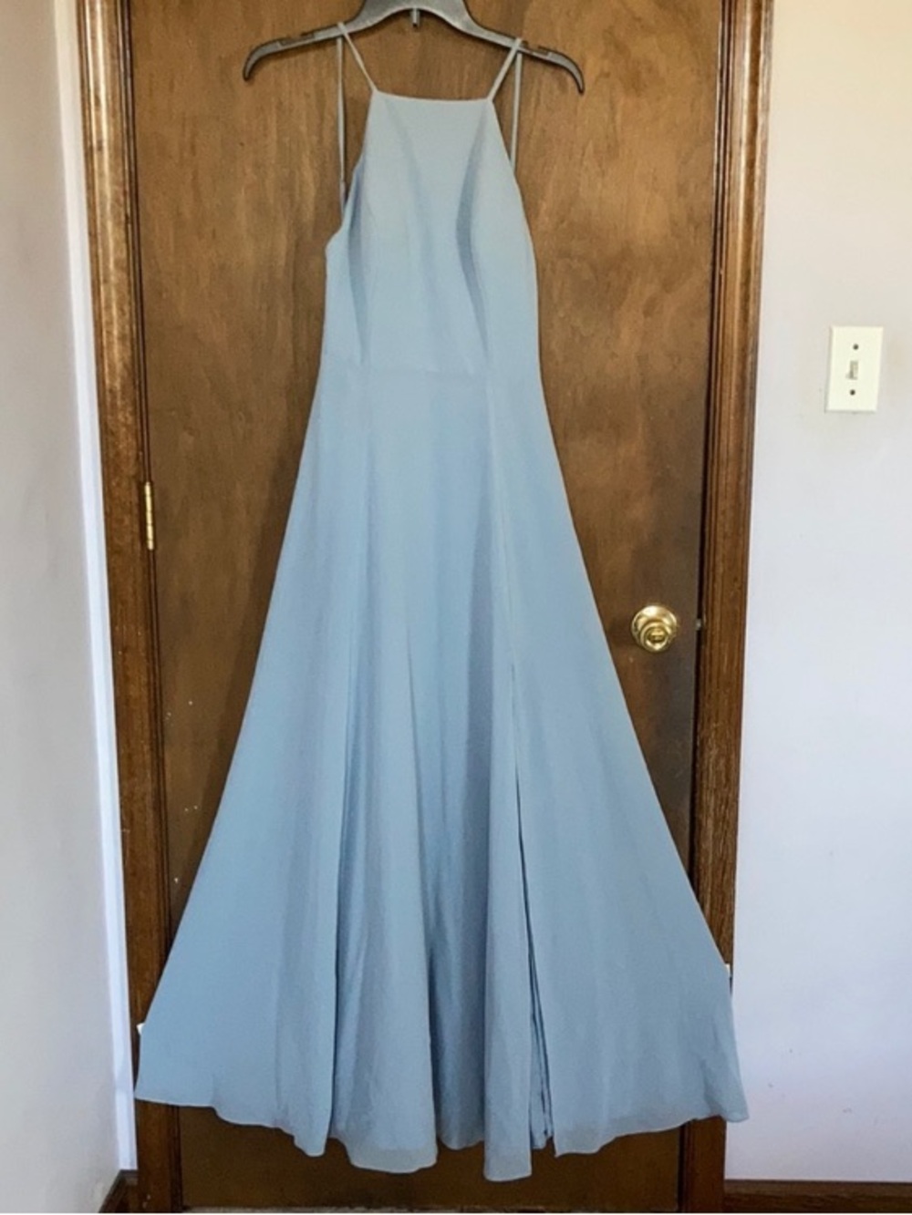 Celebrate db studio long gown w slit evening wedding event prom dress size 6